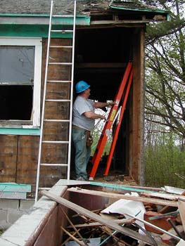 022 - Side walls removed on toilet section_1