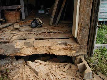 032 - Found extensive deterioriation
