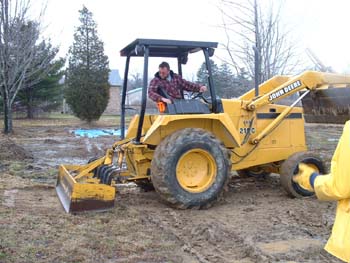 017 - Preparation work for driveway in Spring of 2004