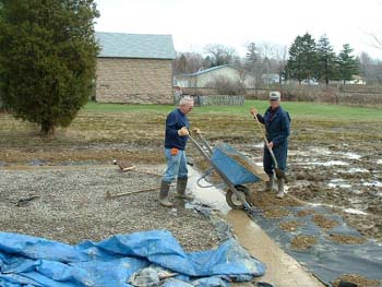 025 - Preparing shale workplace for mason