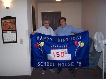 302 - 150th banner went to Mrs Mazel Luther